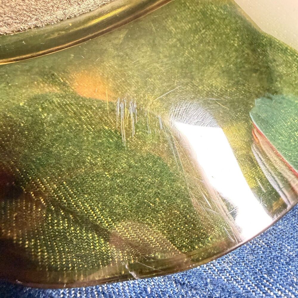 Vintage Von Dutch Sage Green Suede UV400 Clear Visor Trucker Hat Y2K Rare - Picture 14 of 16